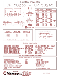 datasheet for CPT50245 by Microsemi Corporation