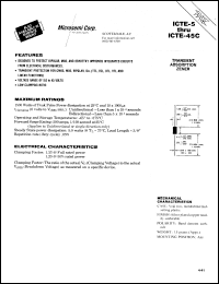 datasheet for ICTE-22C by Microsemi Corporation