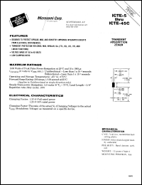 datasheet for ICTE-45 by Microsemi Corporation