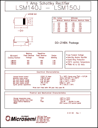 datasheet for LSM140J by Microsemi Corporation