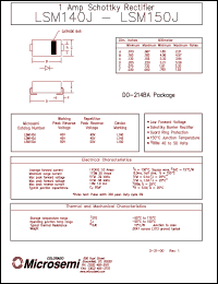 datasheet for LSM145J by Microsemi Corporation