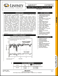 datasheet for LX1710CDB by Microsemi Corporation