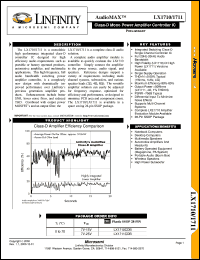 datasheet for LX1711CDB by Microsemi Corporation