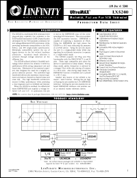 datasheet for LX5240CDB by Microsemi Corporation