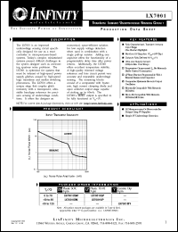 datasheet for LX7001IDM by Microsemi Corporation