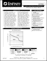 datasheet for LX7001ILP by Microsemi Corporation