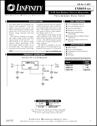 datasheet for LX8415-25CST by Microsemi Corporation