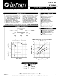 datasheet for LX8940CP by Microsemi Corporation