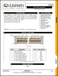 datasheet for LX9507 by Microsemi Corporation