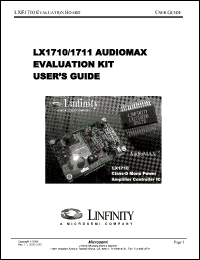 datasheet for LXE1710EvalKit by Microsemi Corporation