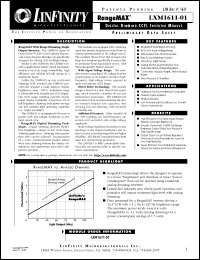 datasheet for LXM1611-01 by Microsemi Corporation