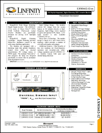 datasheet for LXM1612-12-01 by Microsemi Corporation