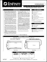 datasheet for LXM1620-01 by Microsemi Corporation