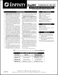 datasheet for LXM1641-01 by Microsemi Corporation