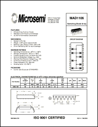 datasheet for MAD1106 by Microsemi Corporation