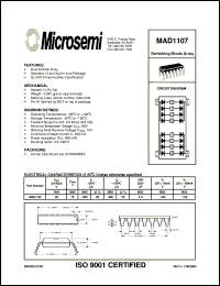 datasheet for MAD1107 by Microsemi Corporation