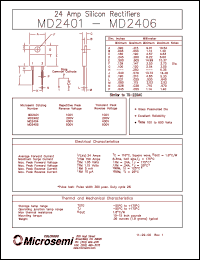 datasheet for MD2401 by Microsemi Corporation