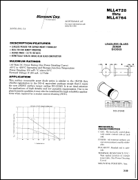 datasheet for MLL4728A-1 by Microsemi Corporation