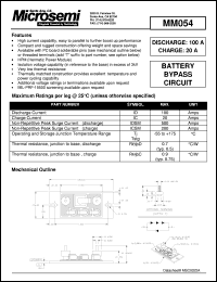 datasheet for MM054 by Microsemi Corporation