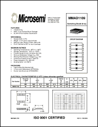 datasheet for MMAD1109 by Microsemi Corporation