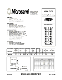 datasheet for MMAD130 by Microsemi Corporation