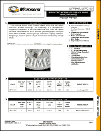 datasheet for MPV2100 by Microsemi Corporation