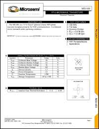 datasheet for MS1401 by Microsemi Corporation