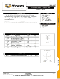 datasheet for MS1402 by Microsemi Corporation