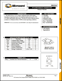 datasheet for MS1510 by Microsemi Corporation