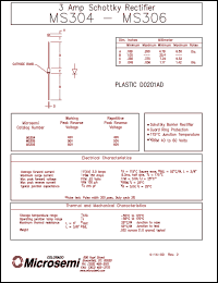 datasheet for MS305 by Microsemi Corporation