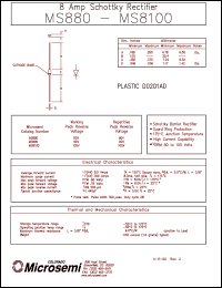 datasheet for MS8100 by Microsemi Corporation