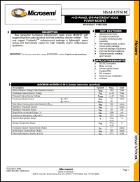 datasheet for MSAFA75N10C by Microsemi Corporation