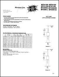 datasheet for MT5103 by Microsemi Corporation