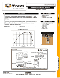 datasheet for MXP1000PC-V by Microsemi Corporation