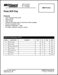 datasheet for MXP1018-C by Microsemi Corporation