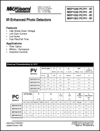 datasheet for MXP1048PV-IR by Microsemi Corporation