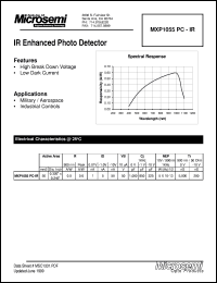 datasheet for MXP1055PC-IR by Microsemi Corporation