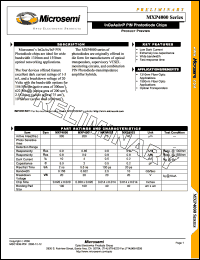 datasheet for MXP4000 by Microsemi Corporation