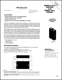 datasheet for PHP250 by Microsemi Corporation