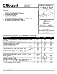 datasheet for PPNGZ52F120A by Microsemi Corporation