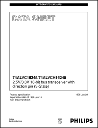 datasheet for 74ALVCH16245DL by Philips Semiconductors