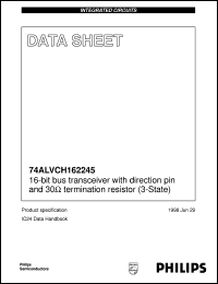 datasheet for 74ALVCH162245DGG by Philips Semiconductors