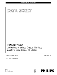 datasheet for 74ALVCH16821DL by Philips Semiconductors