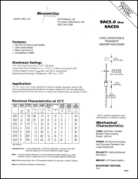 datasheet for SAC10 by Microsemi Corporation