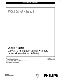 datasheet for 74ALVT162241DL by Philips Semiconductors