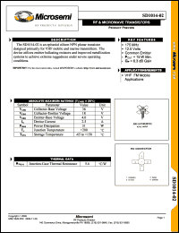 datasheet for SD1014-02 by Microsemi Corporation