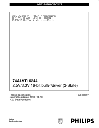 datasheet for 74ALVT16244DGG by Philips Semiconductors
