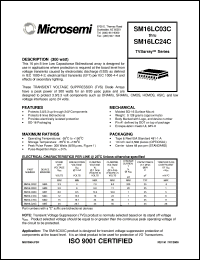 datasheet for SM16LC03C by Microsemi Corporation