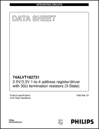 datasheet for 74ALVT162731DL by Philips Semiconductors