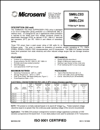 datasheet for SM8LC03 by Microsemi Corporation